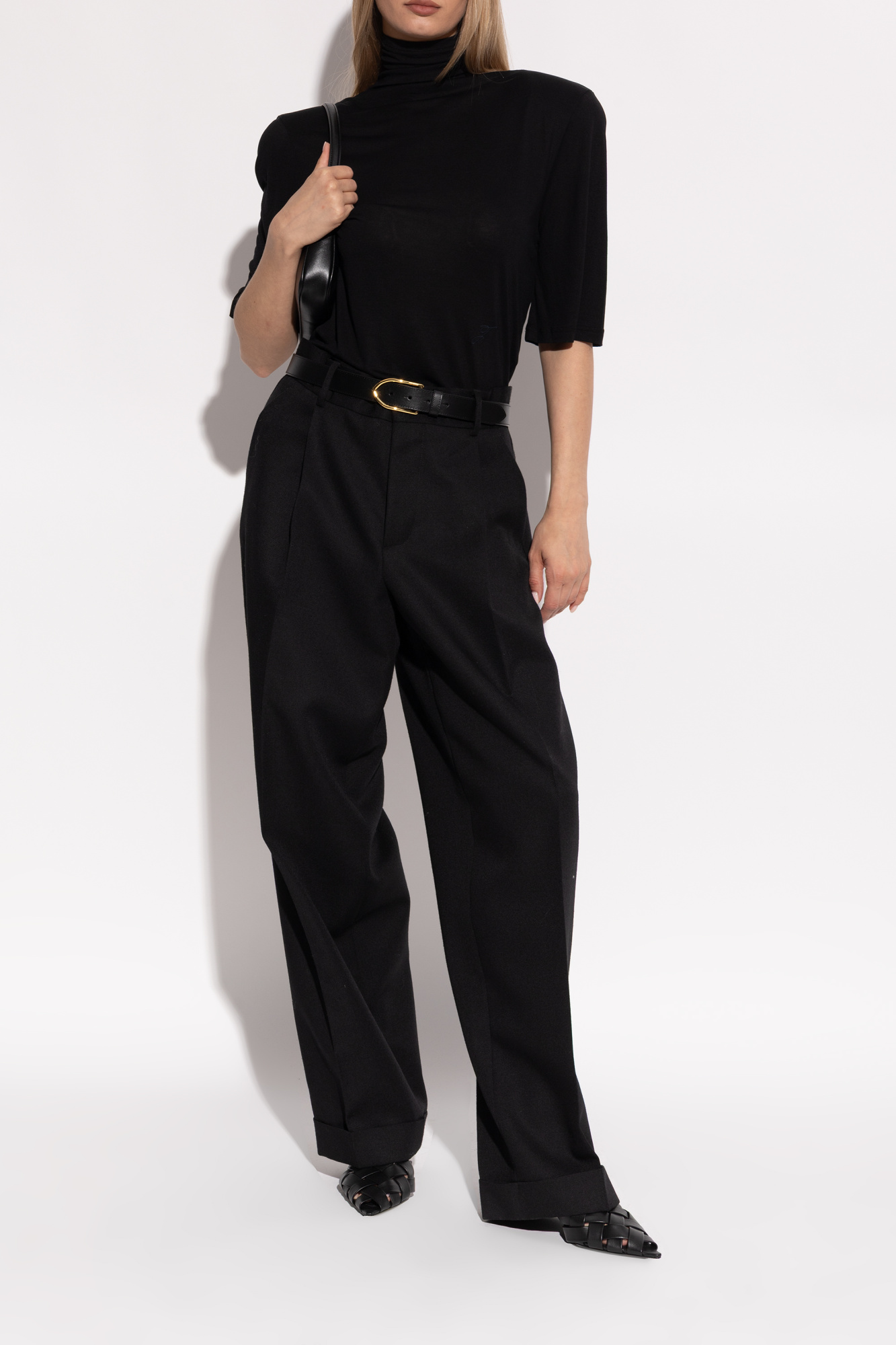 サンダル・ミュール Eve Mules  Black Sandals - ANINE BING - Leather - Black Anine Bing Heeled mules 